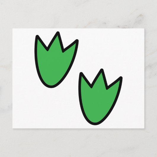 Dinosaurier Footprints Postkarte (Vorderseite)