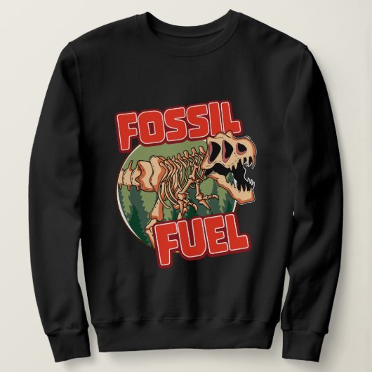 Dinosaurier "Fossil Fuel" Sweatshirt (Design vorne)
