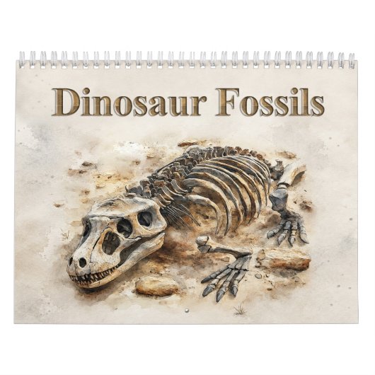 Dinosaurier-Fossilien – Prähistorisches Fossil Kalender (Titelbild)