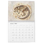 Dinosaurier-Fossilien – Prähistorisches Fossil Kalender (Jan 2027)