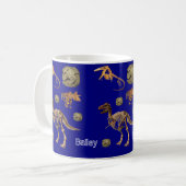 Dinosaurier Fossilien Tasse (Vorderseite Links)