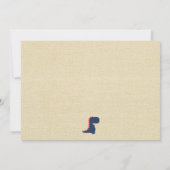 Dinosaurier Foto Geburtstagsinvisionen Einladung (Rückseite)