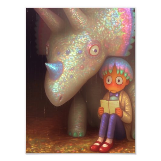 Dinosaurier Fotodruck (Vorne)