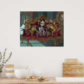 Dinosaurier Freunde ich schwach gotische Fantasie Poster (Küche)