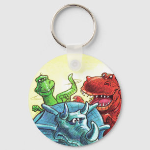Dinosaurier-Freunde Schlüsselanhänger