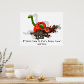 Dinosaurier Freundschaftsposter Poster (Küche)