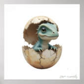 Dinosaurier Friends - Kinderzimmer Wall Art Set fü Poster (Vorne)