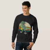 Dinosaurier Frolf Player Geschenk T Rex Golfer Din Sweatshirt (Vorne ganz)