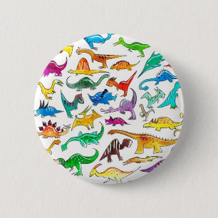 "Dinosaurier für Anfänger" Knopf-Abzeichen Button