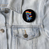 Dinosaurier Gay Pride LGBT Rainbow Flag Button (Beispiel)