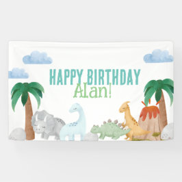 Dinosaurier Geburtsbanner Vinyl Banner, 3' x 5 Banner