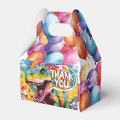 Dinosaurier Geburtstag bunt niedlich Geschenkschachtel (Vorderseite)
