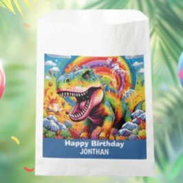 Dinosaurier Geburtstag bunt niedlich Geschenktütchen