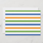 Dinosaurier Geburtstag Dankeschön Karte mit Foto (Rückseite)