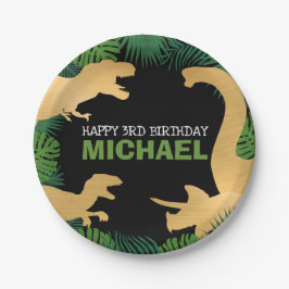 Dinosaurier Geburtstag Dino Trex Prähistorische Go Pappteller