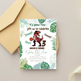 Dinosaurier Geburtstag Einladung