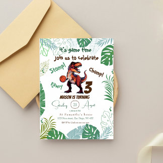 Dinosaurier Geburtstag Einladung