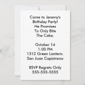 Dinosaurier Geburtstag Einladung (Rückseite)