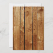 Dinosaurier Geburtstag Foto Einladung rustikal (Rückseite)