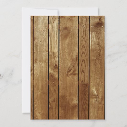 Dinosaurier Geburtstag Foto Einladung rustikal (Rückseite)