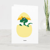 Dinosaurier-Geburtstag Karte (Rückseite)