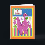 Dinosaurier-Geburtstag Karte<br><div class="desc">Dinosaurier-Geburtstag. Groß für irgendeinen Jungen auf Ihrer Geburtstagskartenliste. Einfach besonders anzufertigen. Benutzen Sie meinen Text oder addieren Sie Ihre Selbst. Dinosauriergraphiken © Grafiken Factory.com</div>