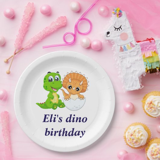 Dinosaurier Geburtstag Pappteller (Party)