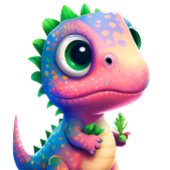 Dinosaurier Geburtstag Pink Button