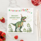 Dinosaurier-Geburtstag Serviette (Beispiel)