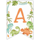 Dinosaurier Geburtstag Wimpelkette (Dritte Fahne)