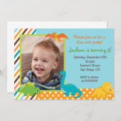 Dinosaurier-Geburtstags-Einladung Einladung (Vorne/Hinten)