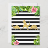 Dinosaurier-Geburtstags-Einladungs-Dino-Einladung Einladung (Rückseite)