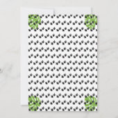 Dinosaurier Geburtstagseinladung auf den Magen Einladung (Rückseite)