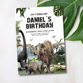 Dinosaurier Geburtstagseinladung T REX Geburtstags Einladung
