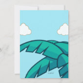 Dinosaurier Geburtstagsfeier Einladung (Rückseite)