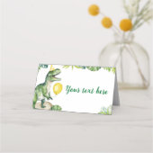 Dinosaurier Geburtstagsfeier Platzkarte (Vorderseite)