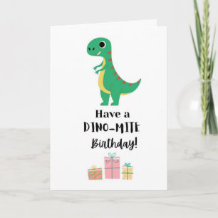 Dinosaurier Geburtstagskarte Karte