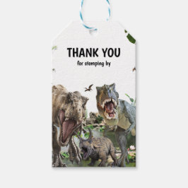 Dinosaurier Geburtstagsparty, Dino Party Geschenkanhänger