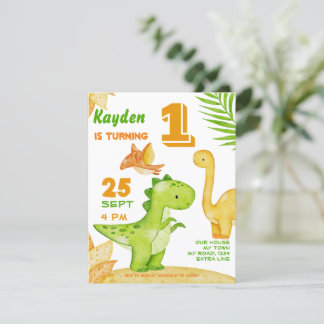 Dinosaurier Geburtstagsparty einladen
