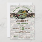 Dinosaurier Geburtstagsraptorarmee verdeckte Kratz Einladung (Vorderseite)