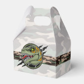 Dinosaurier Geburtstagsraptorarmee verdeckte Kratz Geschenkschachtel (Rückseite)