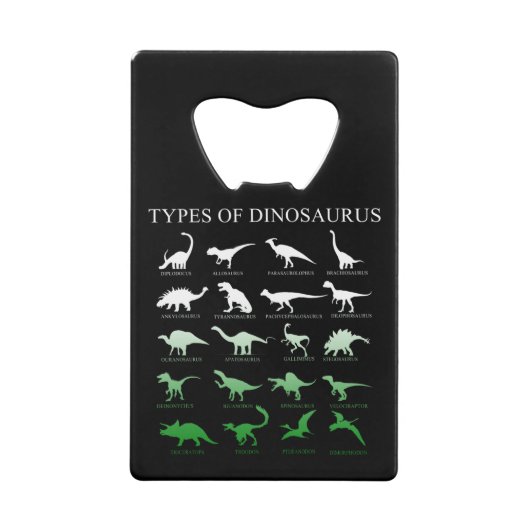 Dinosaurier Geldbeutel Flaschenöffner (Vorderseite)