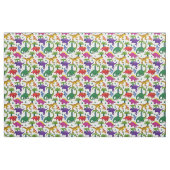 Dinosaurier Gemustert farbenfrohe Dinos Fabric Stoff (Fat Quarter (45,7 x 55,9 cm))