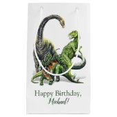 Dinosaurier-Geschenk-Tasche Kleine Geschenktüte (Vorderseite)