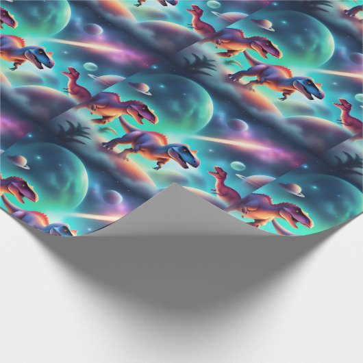 Dinosaurier Geschenkpapier (Ecke)