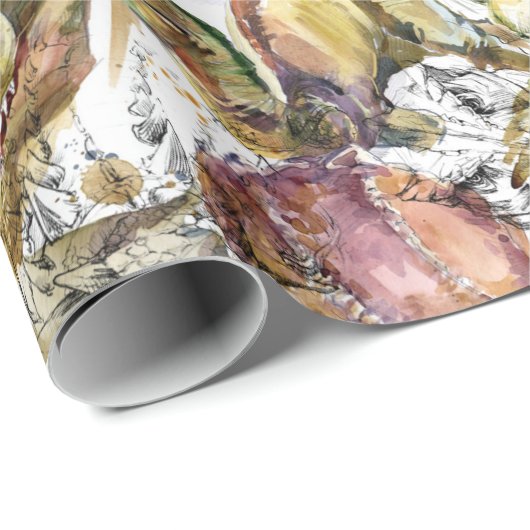 Dinosaurier Geschenkpapier (Rolleneckpunkt)