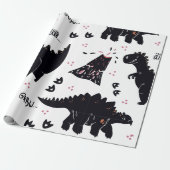 Dinosaurier Geschenkpapier (Ungerollt)
