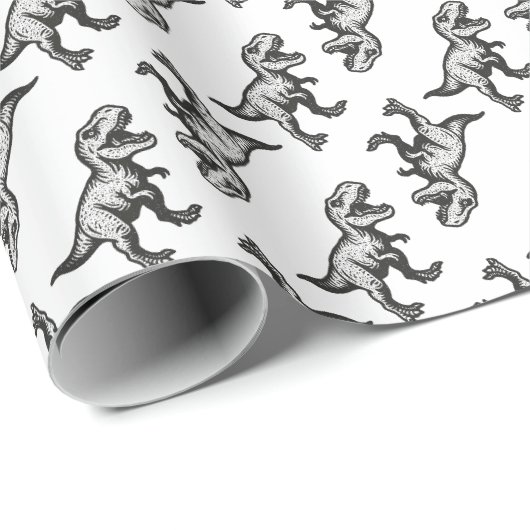 Dinosaurier Geschenkpapier (Rolleneckpunkt)