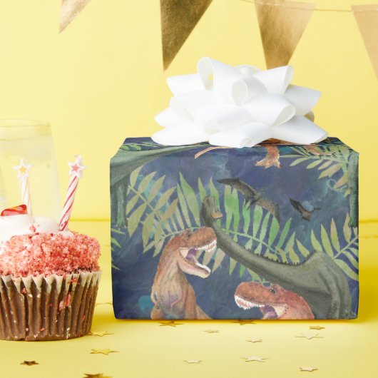 Dinosaurier Geschenkpapier (Geburtstagsparty)