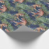 Dinosaurier Geschenkpapier (Ecke)